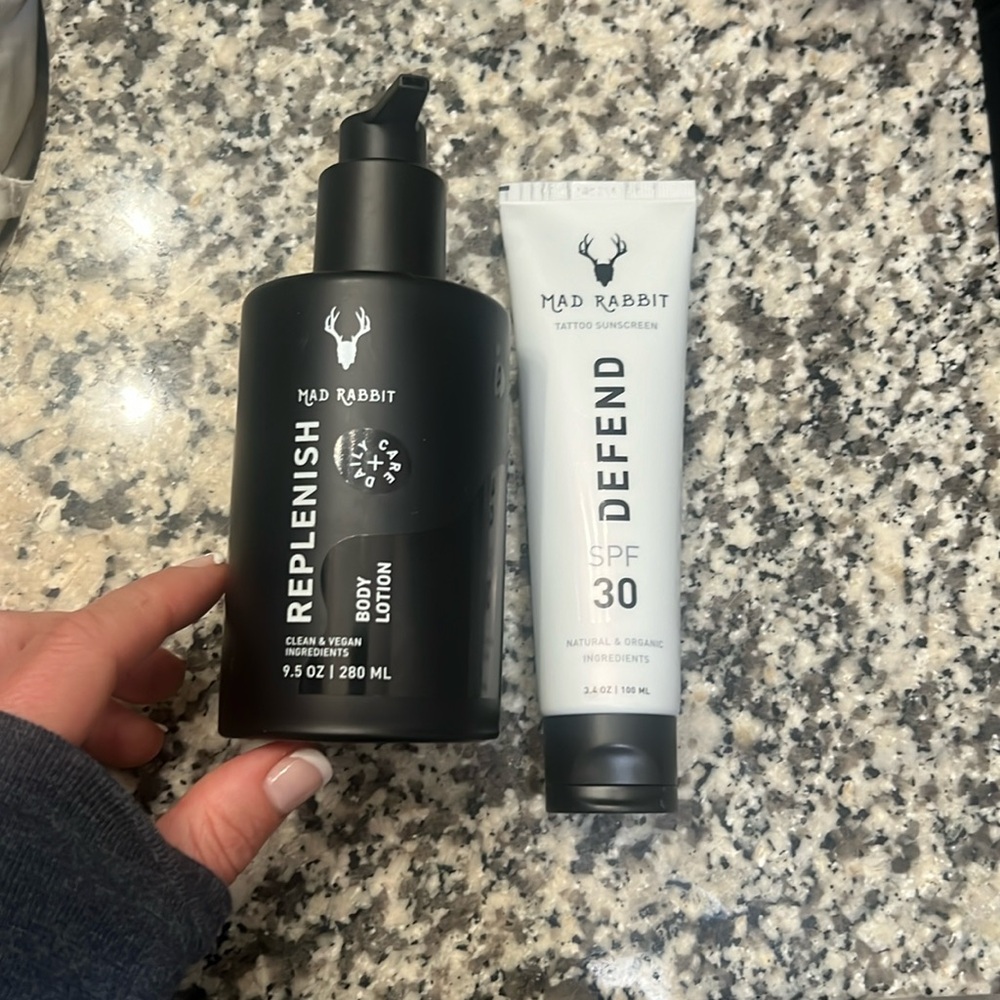 Mad Rabbit Tattoo care set.